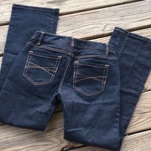 Loft Curvy Boot Jeans Dark Wash Sz 0 Petite